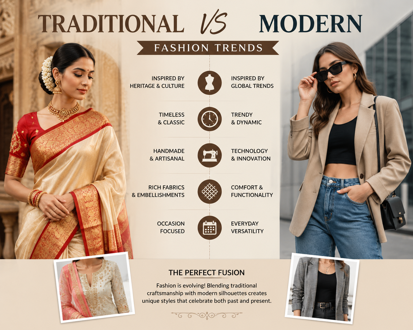 Traditional vs Modern Fashion Trends: A Complete Style Comparison
